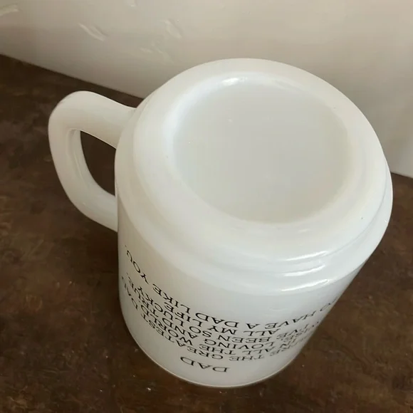 •| glasbake dad milk glass mug - Picture 4 of 4